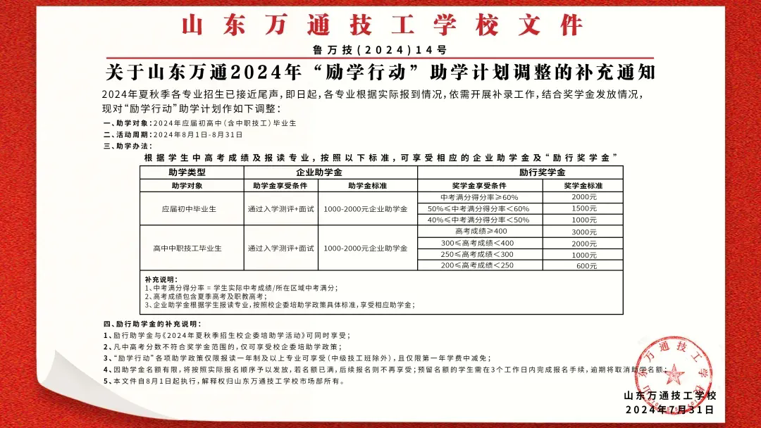 初中生必看！开学季的号角已吹响，速来山东万通——你逆袭人生的起点！